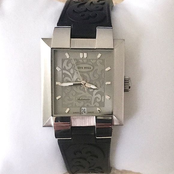 M LOIS HILL Swiss Made Grey Face Automatic Unisex Watch - Picture 7 of 17